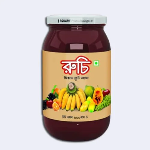 রুচি মিক্স ফল জ্যাম ৫০০ গ্রাম