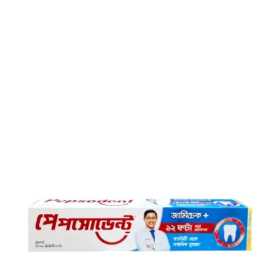 পেপসোডেন্ট টুথপেষ্ট জার্মি চেক + ১৯০ গ্রাম