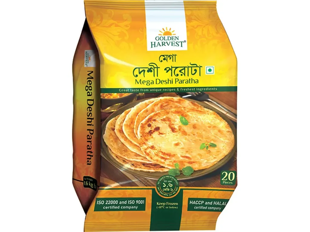 গোল্ডেন হারভেস্ট দেশি পরাঠা (মেগা ফ্যামিলি প্যাক) ২০ পিস
